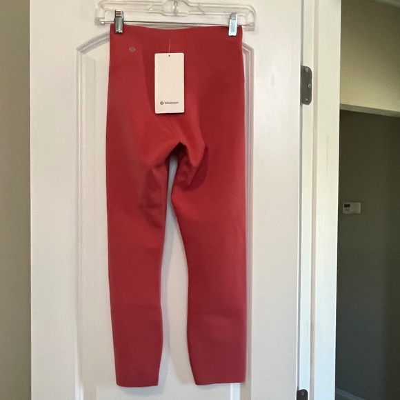 NWT Lululemon Glow Up High Rise Tight Desert Red Size 4 | Hemmed 22.5” Inseam - Picture 9 of 14